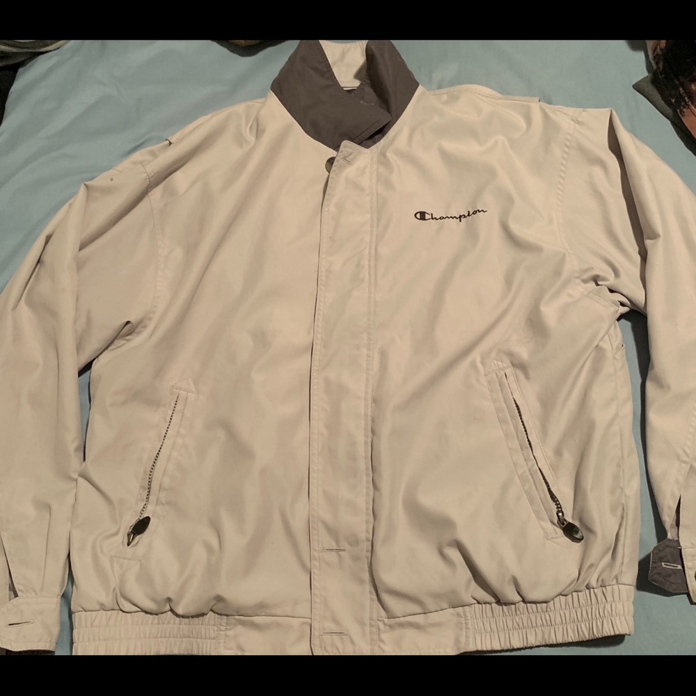 Vintage Champion Spellout Jacket Size M